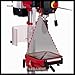 Einhell Säulenbohrmaschine TE-BD 750 E (750 W, 450-2.500 min-1, Induktionsmotor, stufenlose Drehzahlregulierung, Schnellspannbohrfutter von 1-16mm, MK2-Aufnahme, Tiefenanschlag)