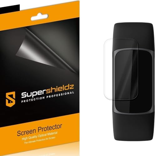 Supershieldz (3 Pack) Designed for Fitbit (Charge 6) Screen Protector, High Definition Clear Shield (TPU) by Supershieldz - Used condition - US$5.09