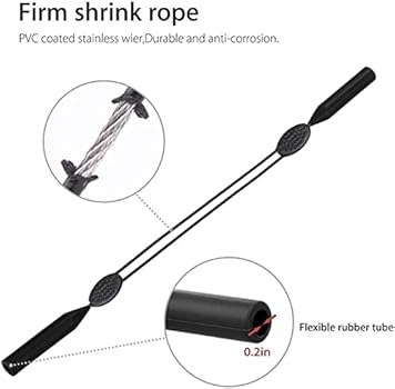 CKB LTD PU lederen bril riem zonnebril koord houder nek lanyard string 70cm, 1 stuk, Bruin, 70 cm