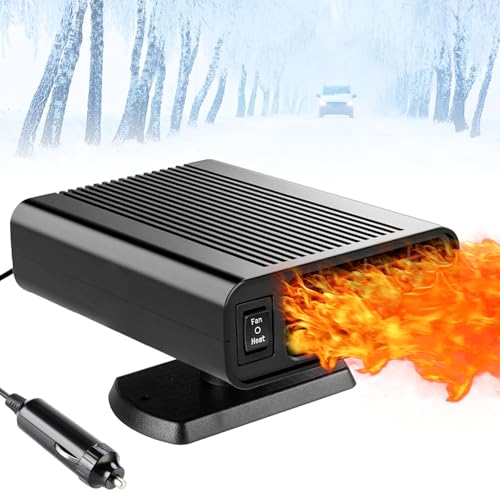 Car Heater, 12V Portable Heater for Car,2 in1 Fast Heating and Cooling Fan,150W Car Defroster Windshield by Fun Gift - Used condition - Image 8