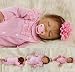 ZIYIUI 22 Zoll 55cm Reborn Puppen Lebensecht Reborn Baby Mädchen Silikon Weichkörper Kleinkind Weiche Babypuppen wie echt Kind Kindergeschenkspielzeug Reborn Babys