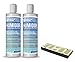 2PK Humidor Solution & Cigar Humidor Humidifier Combo, 16oz Propylene Glycol and Cigar Humidifier for 1-250 Cigars by Essential Values (Humidifier & 2 Pack Solution)