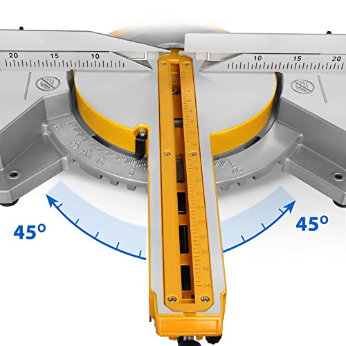 Image of Generic LUXTER 254mm / 10 inch 2400W Sliding Mitre Saw Aluminium Wood Plastic Cutting Durable Sliding Mitre Saw, Corded Electric