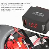 Adapter ładowarki USB OBD Ładowarka samochodowa OBD Ładowarka samochodowa OBD DC12-24V Podwójny USB LED Uniwersalny adapter ładowania z wyświetlaczem cyfrowym do pojazdów
