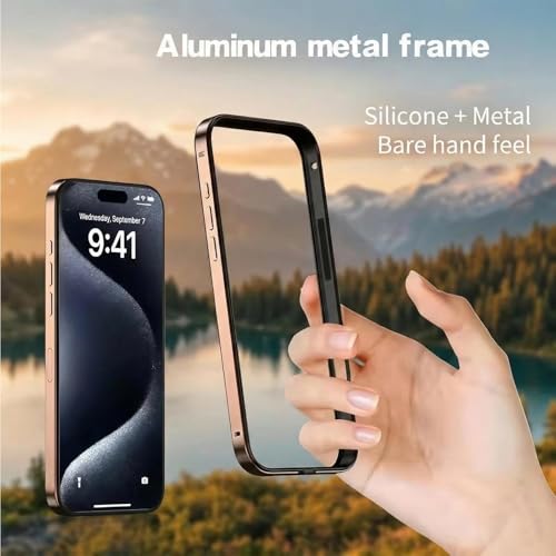 Coque Bumper iPhone 16 Plus en aluminium titane à dos ouvert - 7