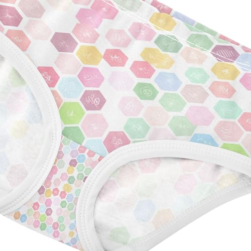 Hexagons Shades Pink Toddler Girls's Underwear 2T 202c16234