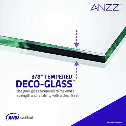 Anzzi 58 X 34 Inch Frameless Tub Shower Door In Brushed Nickel, Grand Water Repellent Glass Shower Door With Seal Strip Parts And Handle, 3/8 Inch Glass Hinged Bathtub Shower Door, Sd-Az10-01Bn #TOP6