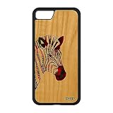 utaupia Cover in silicone per iPhone SE 2022 in vero legno zebra azteca colore nero telefono pastello antiurto 128 GB rosso ragazzo TPU