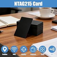 25 Stück NFC Karten Schwarz, Wiederbeschreibbar NFC Cards NTAG215, 504 Byte Speicher Programmierbar Chip Tag, Blanko Digitale Visitenkarte, Visitenkartenchip für Allen NFC Fähigen Mobilgeräten – Ansicht 6