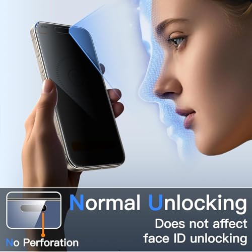 Image of Supershieldz NeoGuard True 360 Privacy Tempered Glass Screen Protector Guard for iPhone 14 Pro Max, 9H Hardness, Anti-Static, Easy Installation Kit