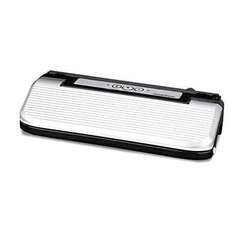 Gastroback 46007 Design Vakuumierer Basic Plus, vollautomatische Vakuumierleistung 11L/Minute , 170 Watt, inkl. 10 Folienbeutel Cover
