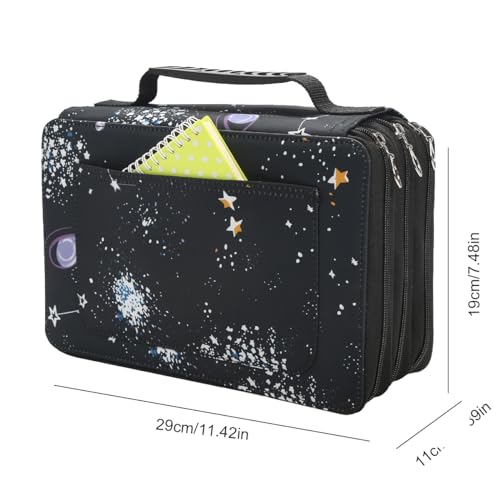 Image of Lbxgap 102 Slots Marker Pen Organizer Case w /Handle | Portable Multilayer Holder for Watercolor Pencils & Gel Pen Markers for Artists, Sketching, Drawing