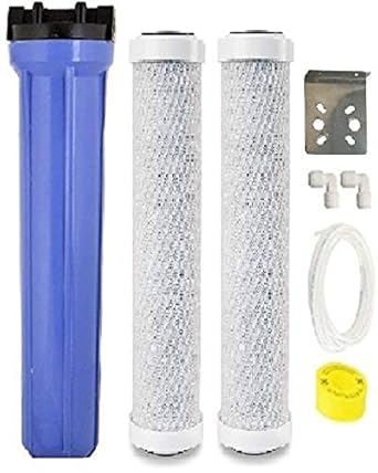 RRPURE 20 Inch Supreme Quality Pre-Filter Slim Housing with 2 Pcs. 20