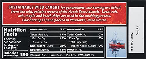Crown Prince Kipper Snacks, Fillets Of Kippered Herring, Naturally Smoked, 3.25 Oz #TOP2