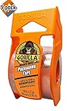 Gorilla Heavy Duty Packing Tape with Dispenser for Moving, Shipping and Storage, 1.88