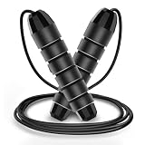 Skipping Rope, Jumping Rope For Adults Kids Fitness, Adjustable Jump Rope with Non Slip Handle Weighted Boxing Skipping Rope For Exercise, Fat burning, Workout Home or Gym personal Training