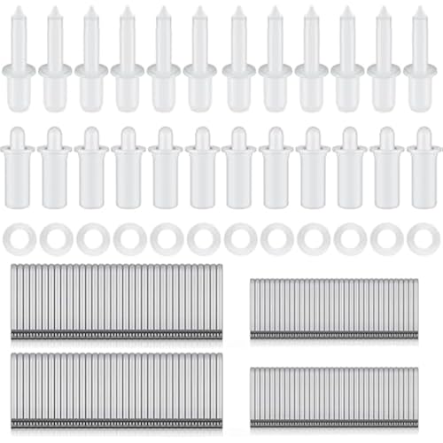 Jetec 170 Pieces Plantation Shutter Repair Staples Pins,Regular Size