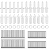 Jetec 170 Pieces Repair Plantation Shutters Tool Set Plantation Shutter Louvers Staples Replacement Repair Pins for Windows Tools Supplies (Regular Size)