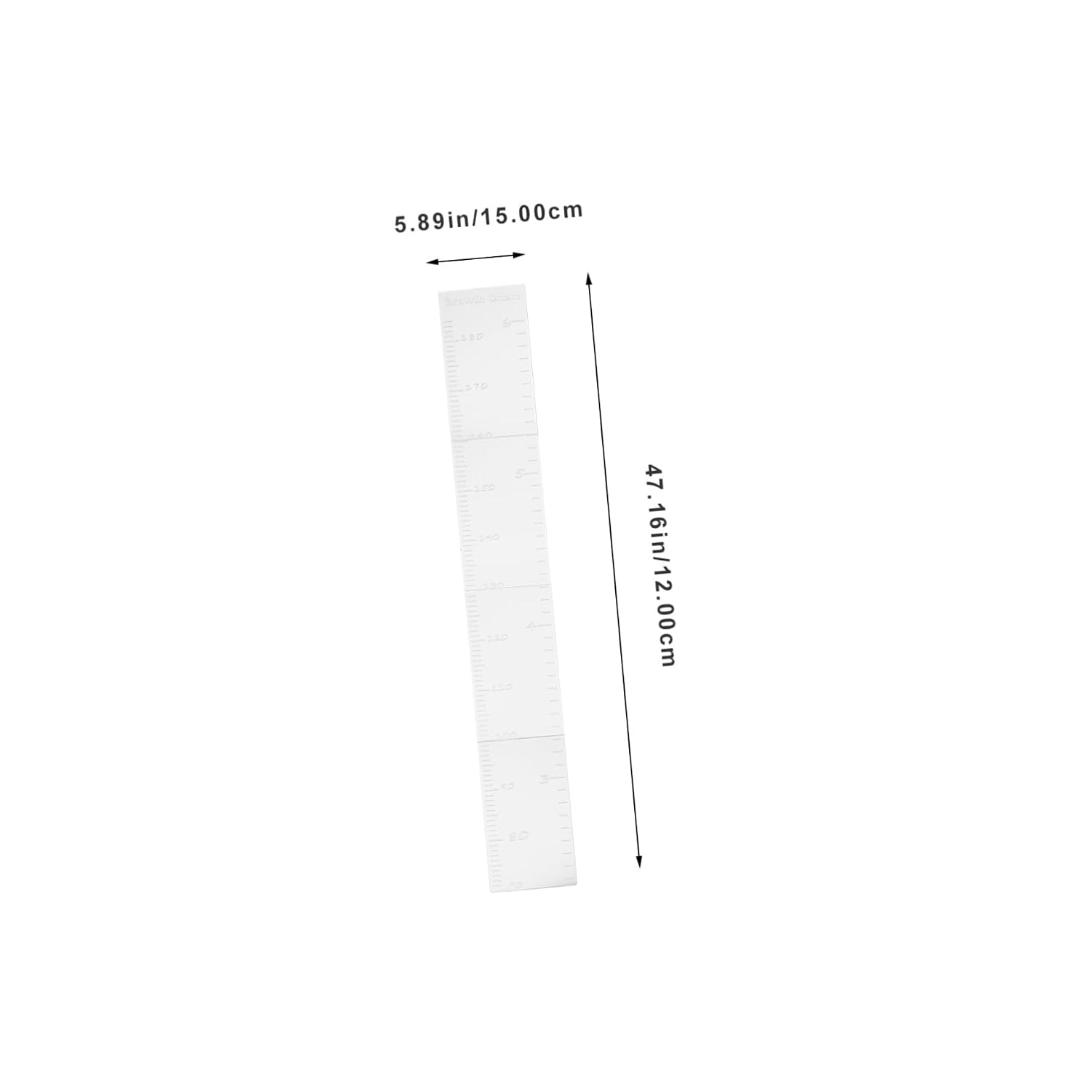 Garneck Kids Wall Sticker Growth Chart Mirror Height Measurement Decal for Children