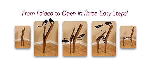 Meco Stakmore True Mission Folding Chair Fruitwood Finish, Set Of 2 #TOP6