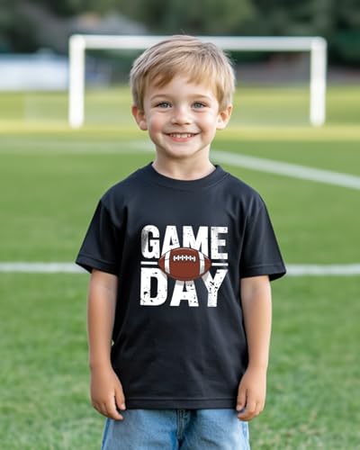 Game Day Shirt for Toddler Football Shirt Girls Boys Baseball T-Shirts Graphic Tees Cute Cotton Clothes Tops 2-8 Years2