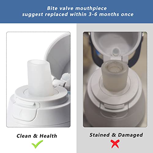 Oxyooh Bite Valve Replacement For Brita Water Bottle, 3 Pack Silicone Mouthpiece Repalcement Compatible With Brita Water Filter Bottle Mouthpiece Parts Suit For Brita Bottle Replacement Parts #TOP14