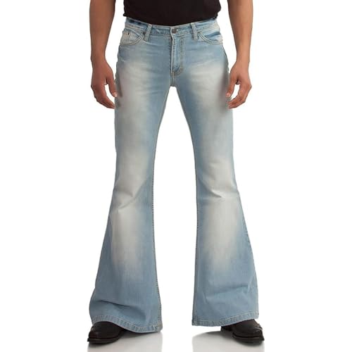 EVEDESIGN 70s Outfits Bell Bottom Pants for MenMens Bell Bottom Jeans Flared Jeans product thumbnail 10