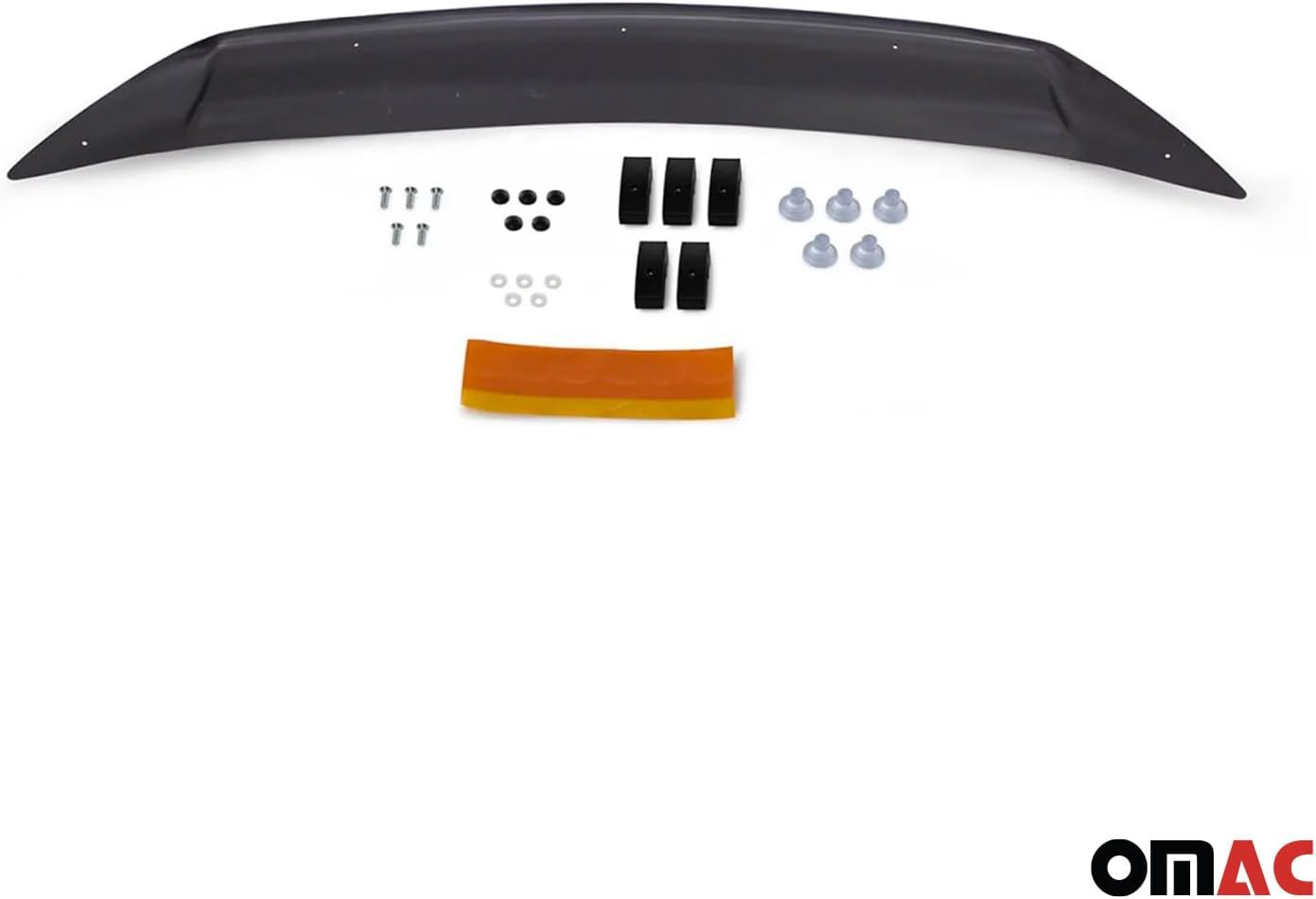 OMAC Front Bug Shield Hood Deflector Guard fits Kia Sportage 2011-2016 Black Smoke