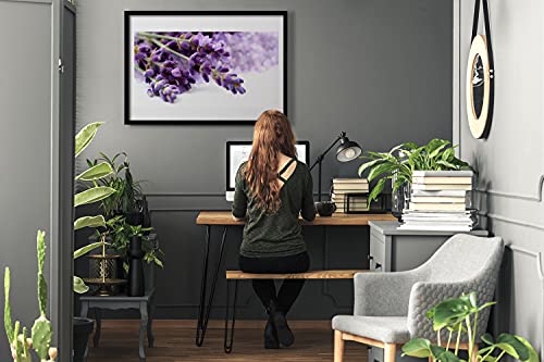 Affiche encadrée 70x50 cm pour habiller un mur vide salon et chambre image fleurs nature - 3