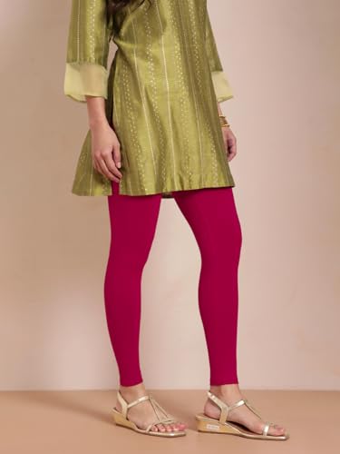 Image of TWIN BIRDS Women Viscose Ankle Leggings | Stretchable Kurti Wear Bottom