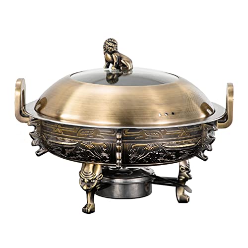 ZHIRCEKE Platos De Frotamiento De Tamaño Completo Juego De Calentadores De Catering Y Buffet...