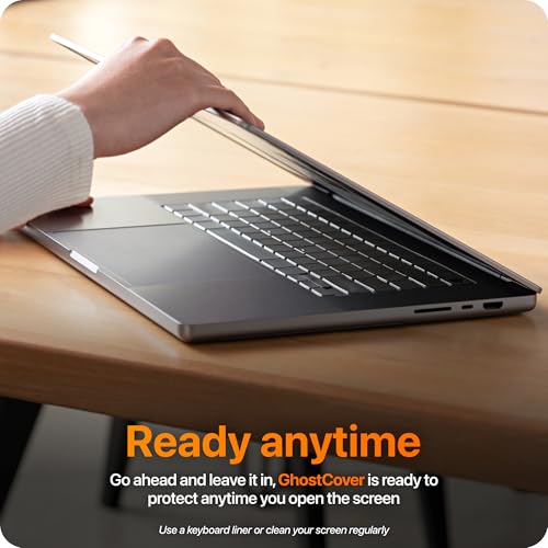 GhostCover Original Premium Ultra Thin Keyboard Cover Protector, Compatible with 2026 MacBook Neo 13\" A3404 (Touch ID), US ANSI Layout, Clear