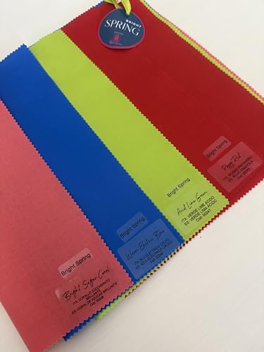 Mini Kit Integrazione Colori Armocromia– 4 Drappi Premium per integrare il tuo Kit Base | Compatibili con Maison Image Academy e Altri Brand (ICONIC - BRIGHT SPRING 1)