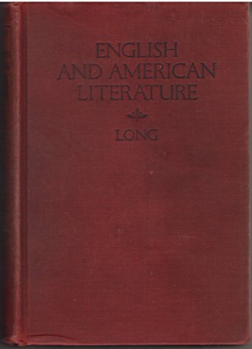 Outlines of English and American Literature: An... B0006DBS3Y Book Cover