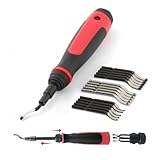 AFA Tooling - Extendable Neck Deburring Tool with 16 Extra Swivel Blades - Works on Metal, Resin, PVC Pipes, Copper, Plastic and 3D Printed Edges - Plumbing & 3D Printing Burr Removal Reamer Tool