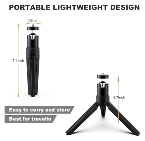 Support de projecteur stable contre l'image floue trépied pliable réglable 360°
