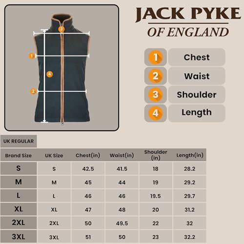 Jack Pyke Countryman casual hombre cómodo para evitar el frío en el torso 4