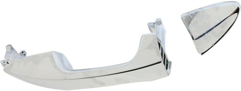 Car Door Handle Exterior Rear Driver Side Left Chrome Without Key Hole for Toyota for Corolla S 14-16 & CE/L/LE Eco 14-19 & SE/XLE/XSE 17-19 14896623 WEF1186