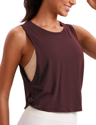 CRZ YOGA Naadloze workouttops voor dames, korte mouwen, atletische T-shirts, ademende gym-hardloop-yogashirts wit M