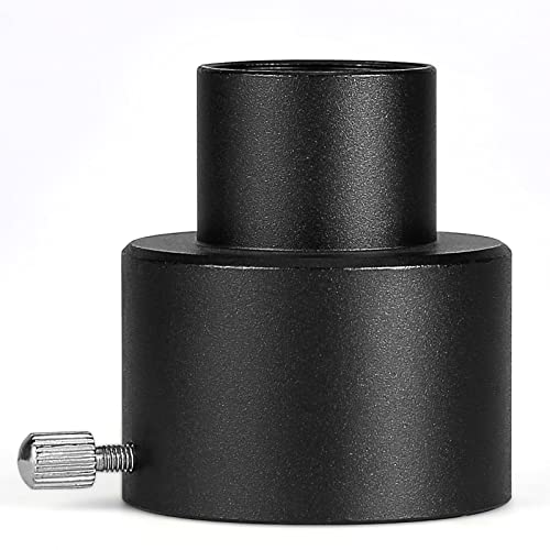 0.965\'\' to 1.25\'\' Black Telescope Eyepiece Adapter - Allow You use 31.7mm Eyepiece on 24.5mm Telescope