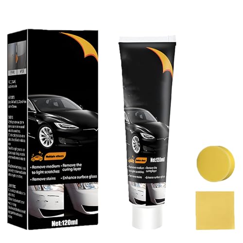 2026 Upgrade Car Scratch Remover Wax, Car Scratch Remover for Deep Scratches, Micro-Abrasive Car Paint Polish & Wax, Repairs Swirls, Scuffs & Scratches, Restores Shine (1PC)