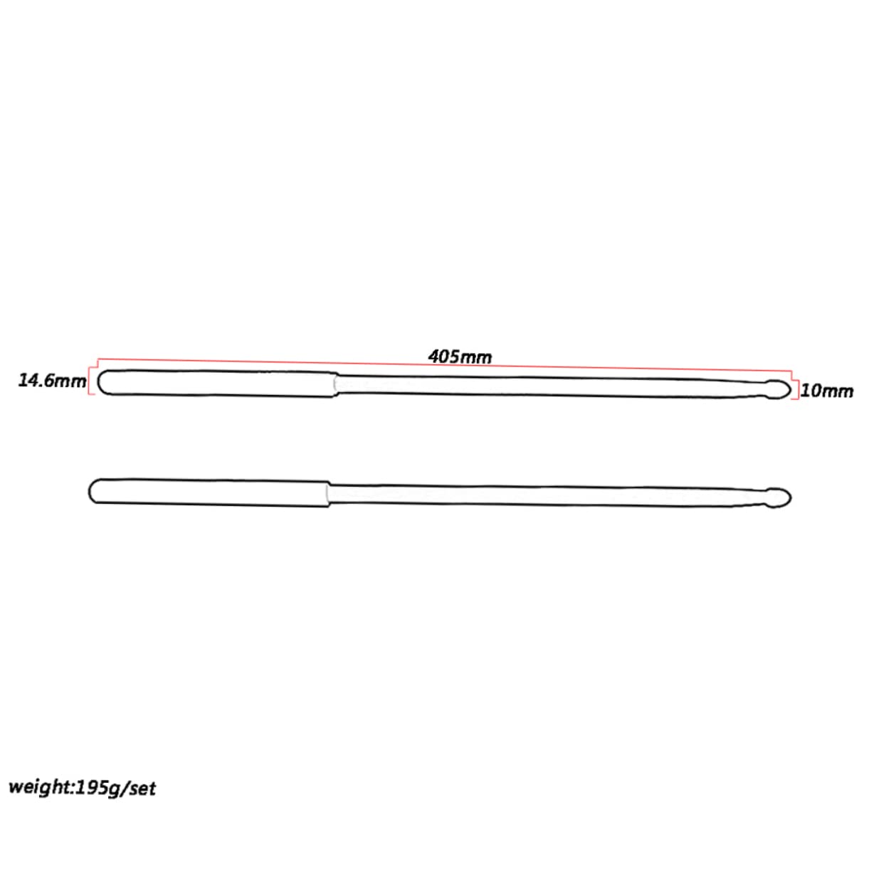 ifundom 2paare Aluminium Legierung Trommelstöcke Für Drum Pad Übung Robuste Und Langlebige Drumsticks Blau Für Drummer Aller Fähigkeitsstufen Zur Stärkung Und