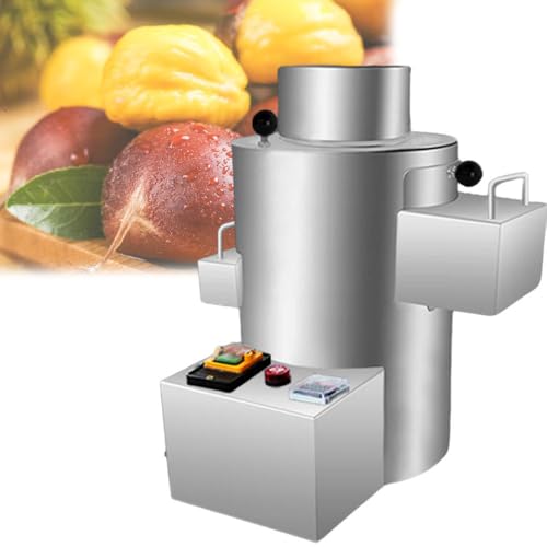 ShaiVrissian Peladora Castañas Comercial Automática,Pelador De Castañas Eléctrico,Acero Inoxidable,con Cuchillas Alta Duración,para Fábricas De Alimentos Y Granjas 16blades