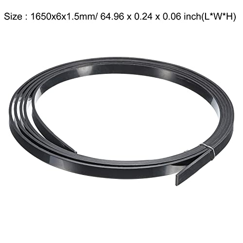 Meccanixity Plastic Binding Purfling Strip 1650X6X1.5Mm Guitar Binding Edge Trim For Acoustic Classical Guitar Black 1 Pack #TOP1