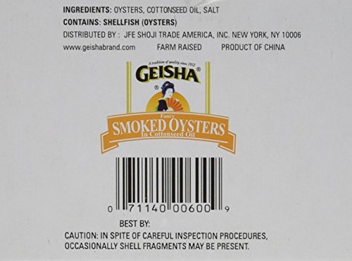 Geisha Smoked Oysters 3.75 oz (Pack of 6) - Thumbnail 2