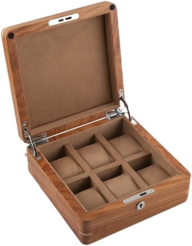 Boîtier organisateur de montres en bois, coffret cadeau idéal avec grilles bijoux