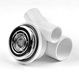 Durchmesser Abdeckung: 50mm AQUADE Jet Düse Wasserdüse für Whirlpool Jacuzzi Durchmesser: 50mm / Metall verchromt
