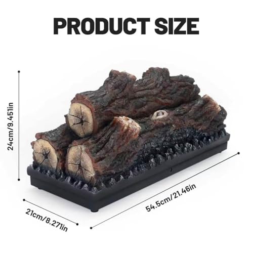 Image of Electric Fireplace Logs Realistic Flame Effect Embedded Fireplace Flame Block 21.46 * 9.45 * 8.27 in USB Remotecontrol Fireplace Placement Not Emitting Heat