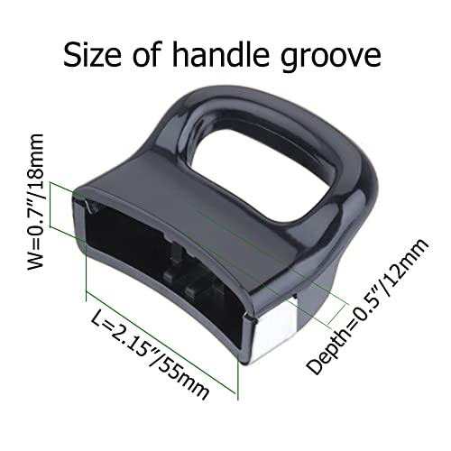 Xatdomesd 2Pcs Pot Handle,Pan Side Handle,Pressure Pan Cooker Steamer Sauce Pot Replacement Short Side Handle,Suitable For 2 Or 1 Hole Type,Longth 2.6 Inch #TOP3