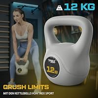 TREX SPORT Kettlebell 6-20kg Kugelhantel Ganzkörper-Workout Kugelgewichte – Ansicht 2